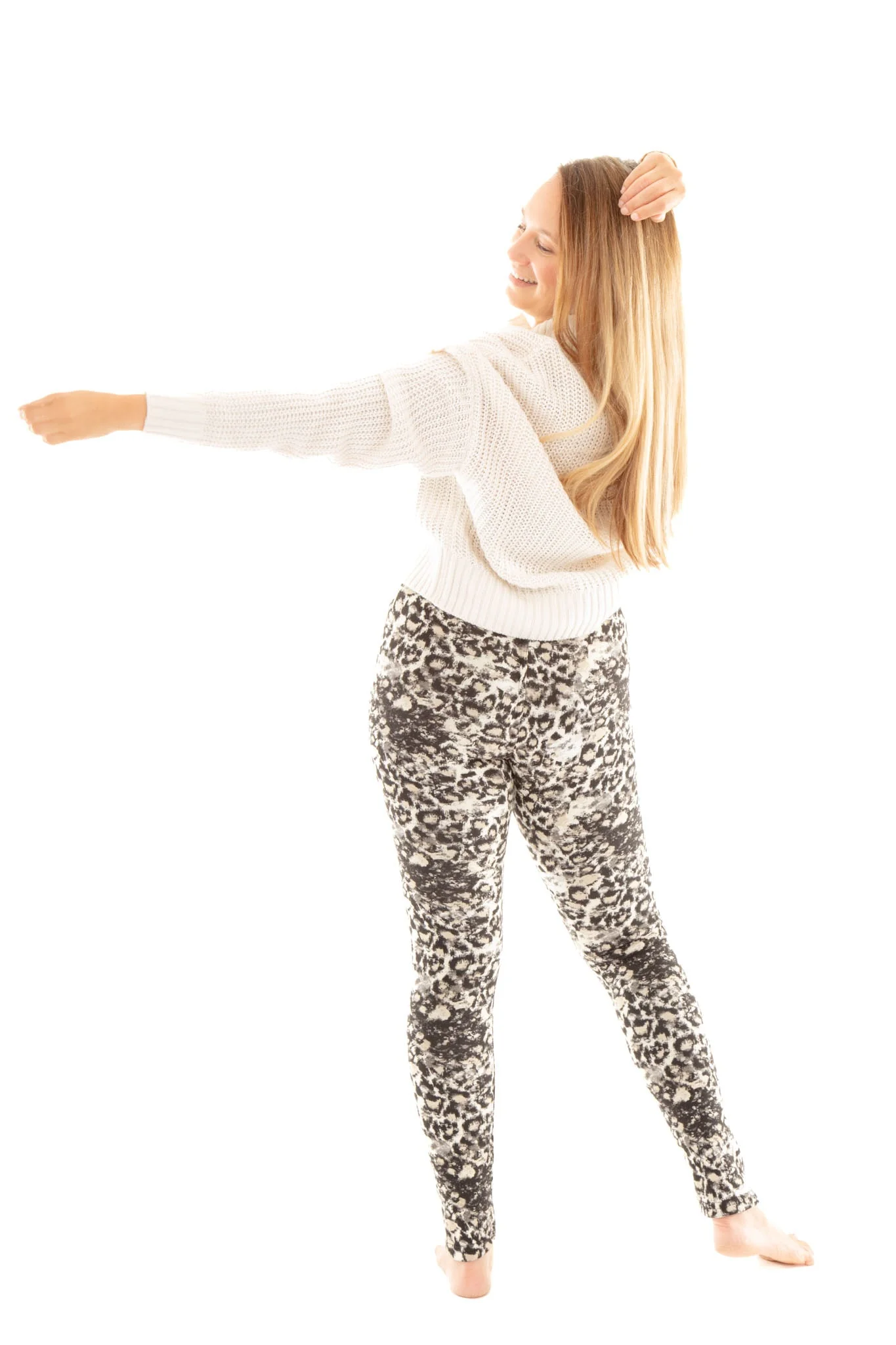 B&B Leopard - Cozy Lined Leggings - Image 5
