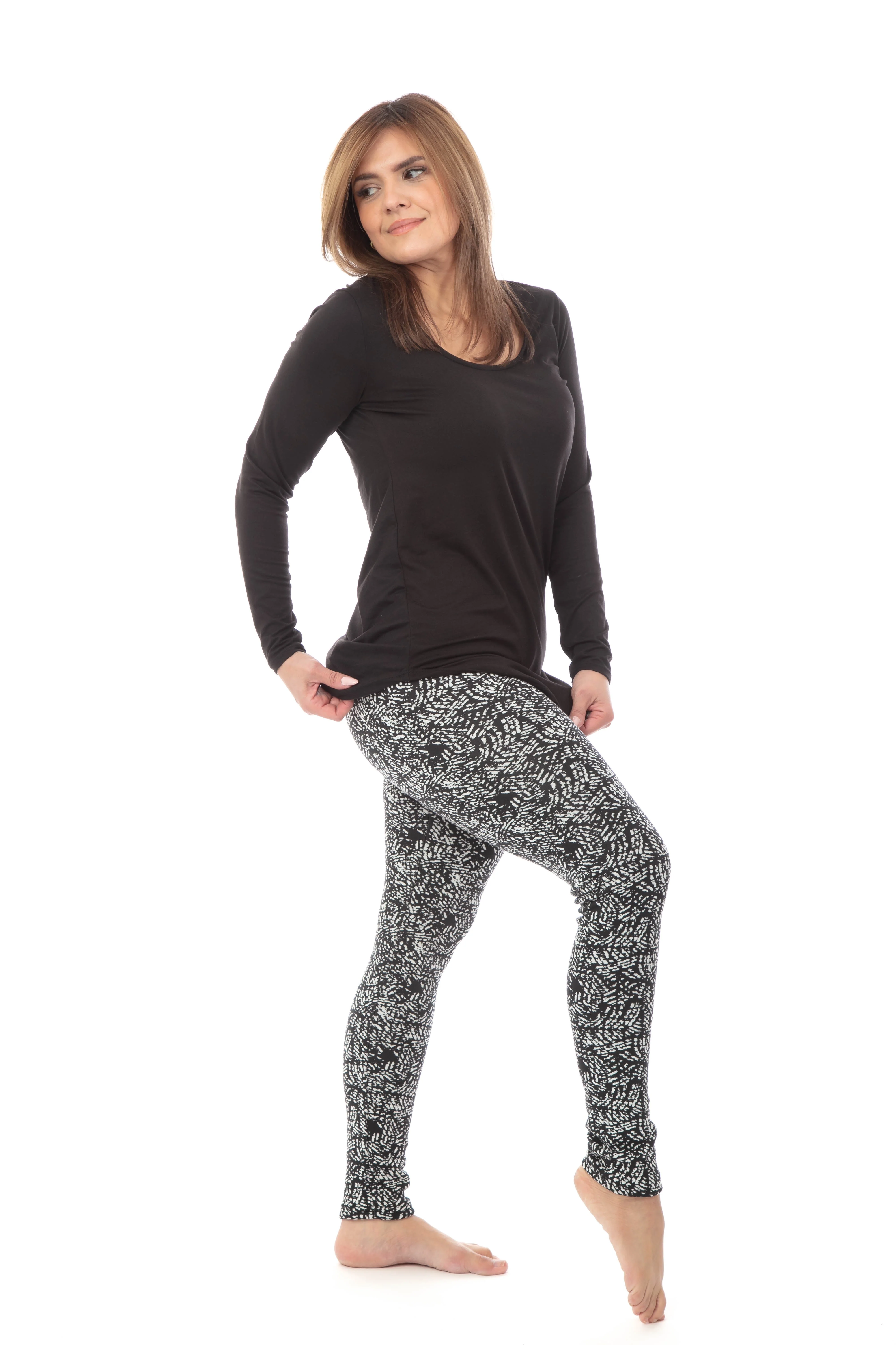 B&W Connections - Cozy Lined Leggings - Image 4