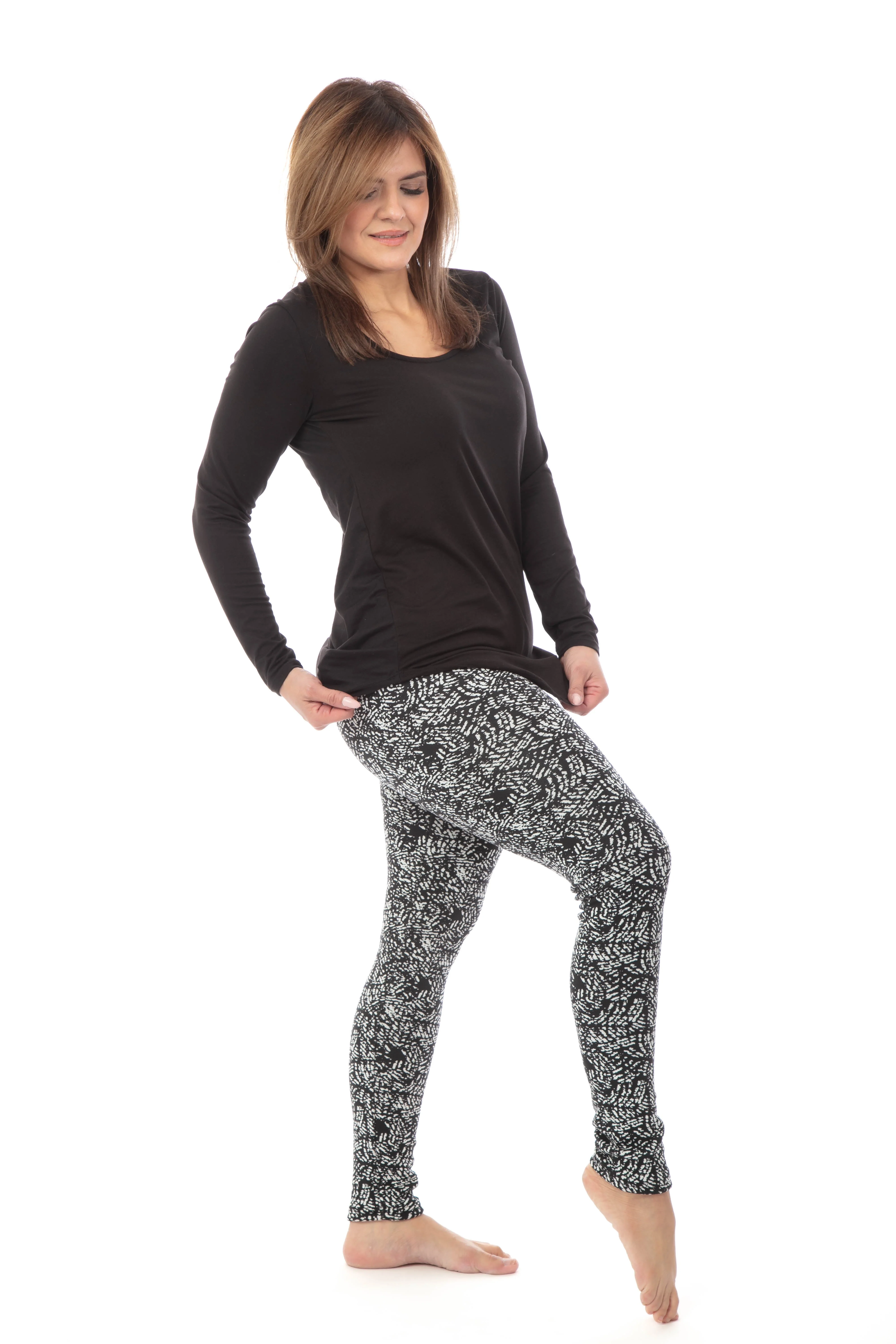 B&W Connections - Cozy Lined Leggings - Image 6