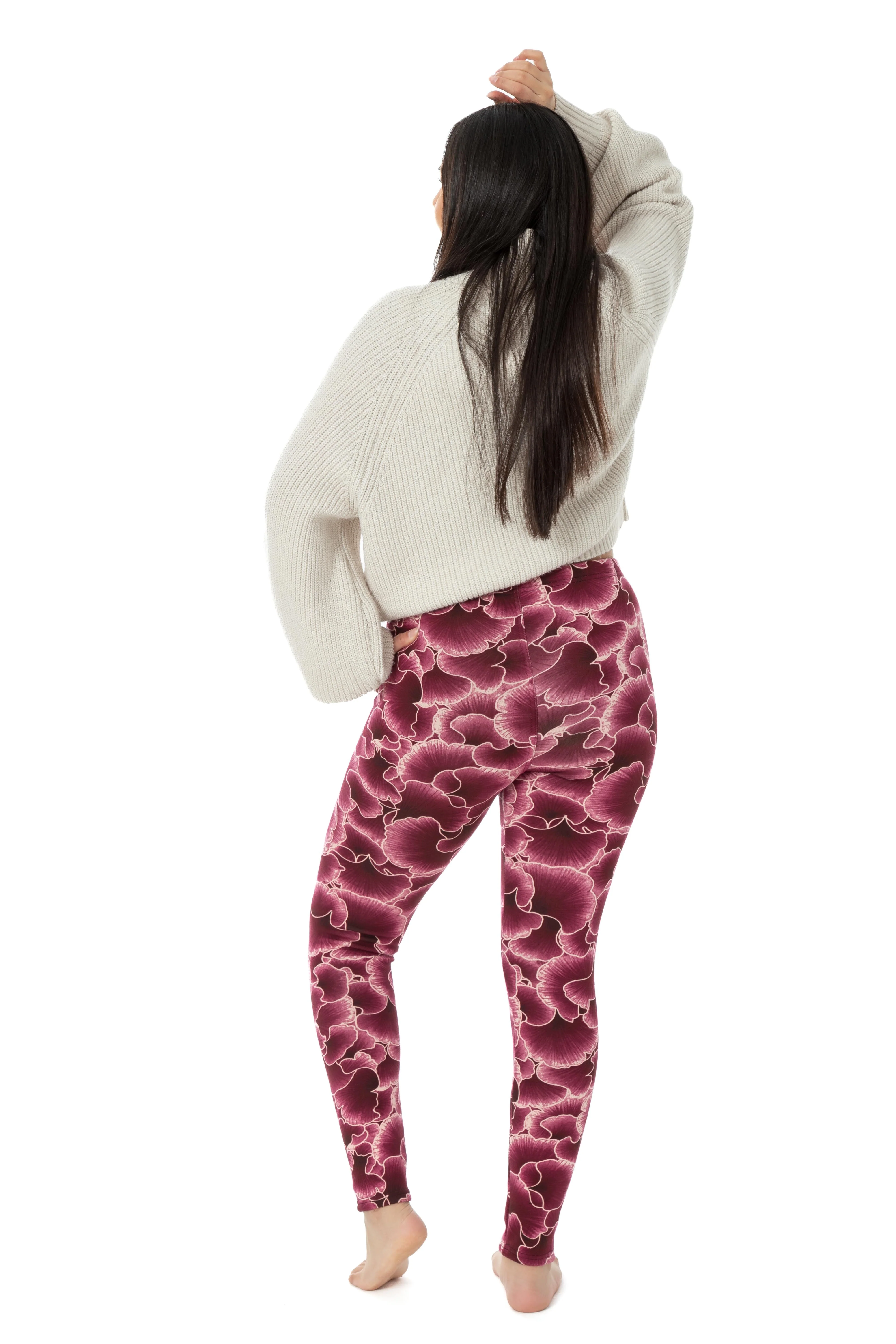 Berry Bloom - Cozy Lined Leggings - Image 5