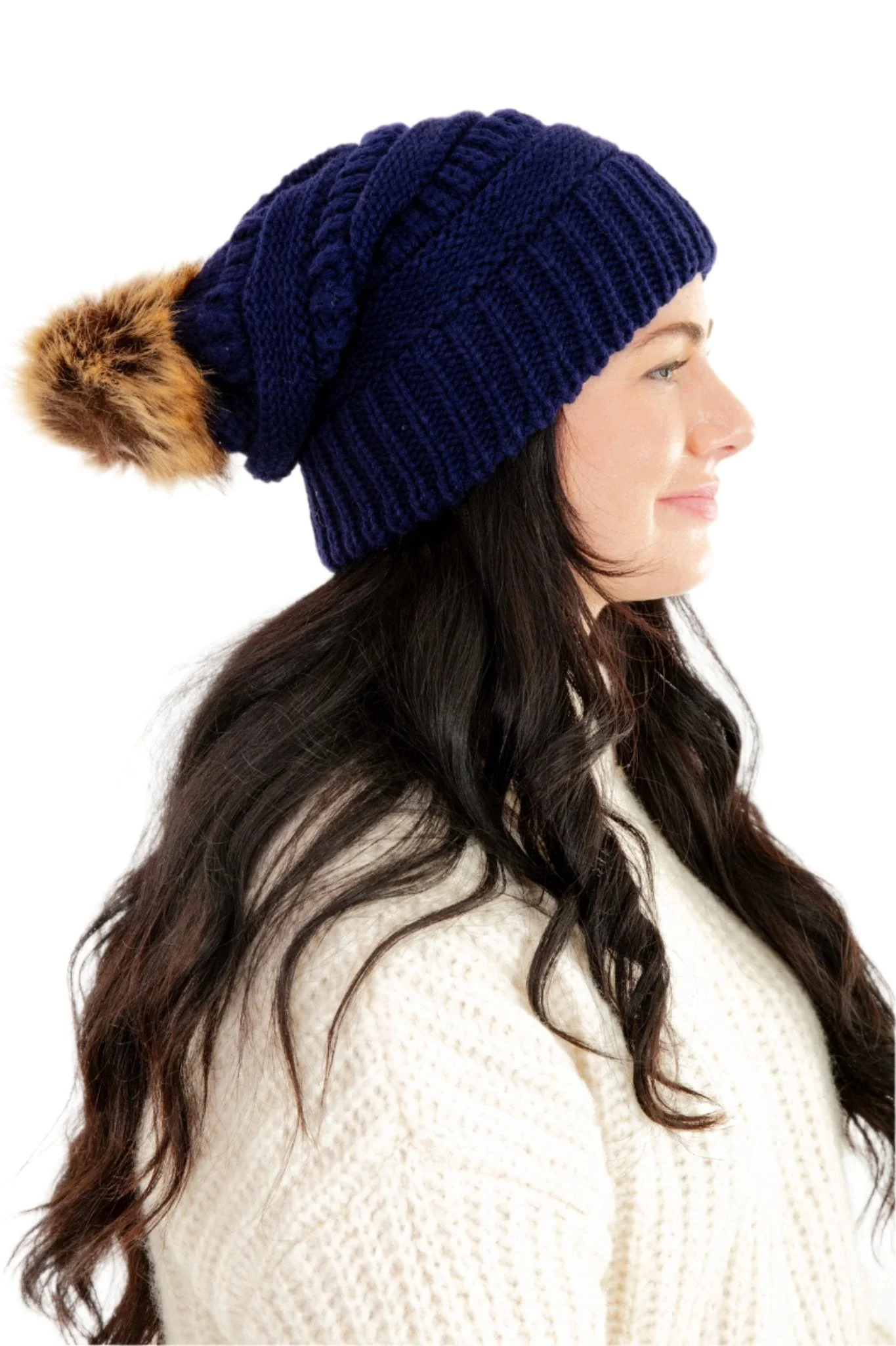 Blue - Cozy Slouchy Beanie - Image 2