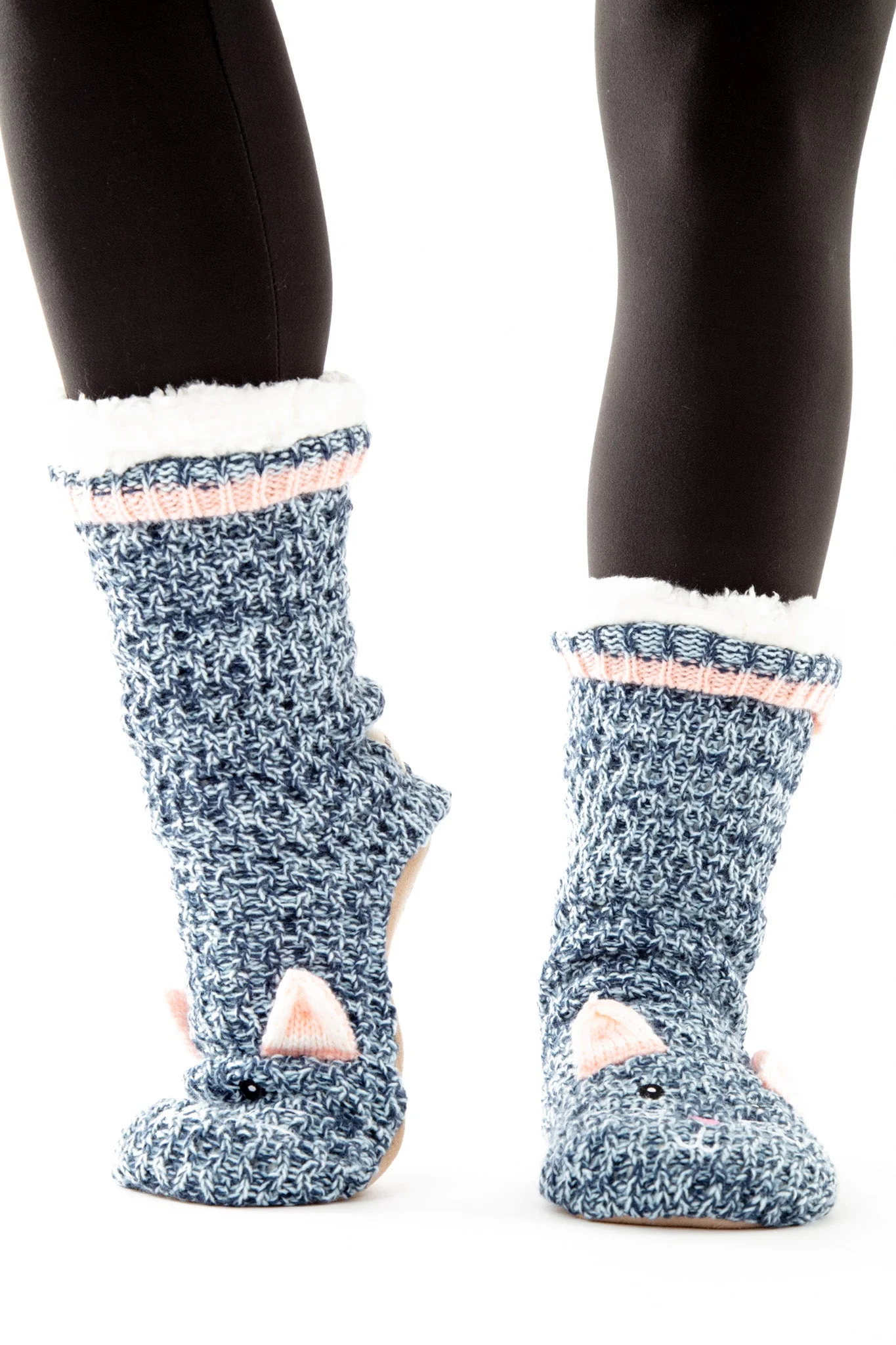 Blue Mouse - Cozy Slipper Socks - Image 5