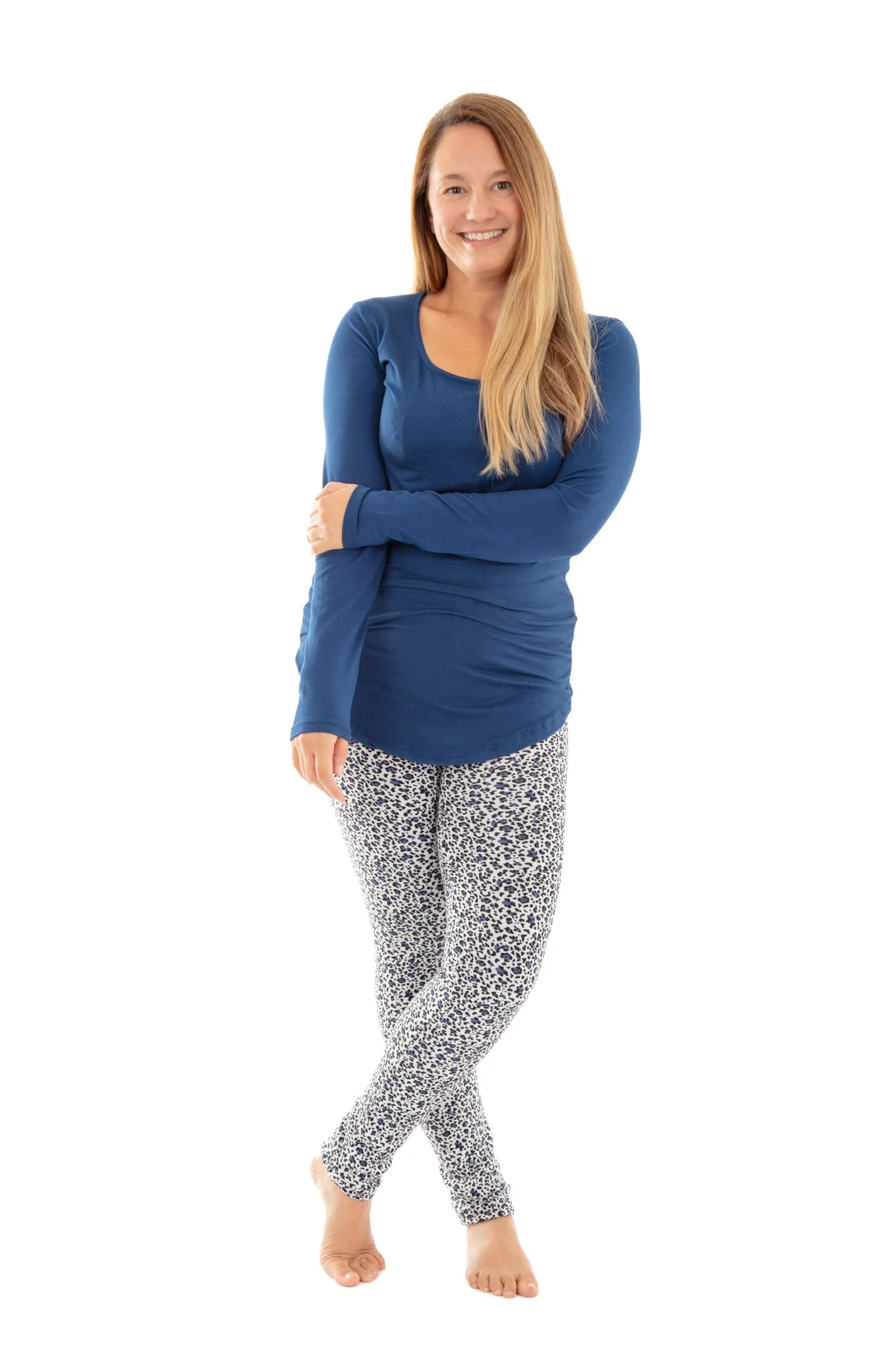 Blue Tiger - Cozy Lined Leggings - Image 2