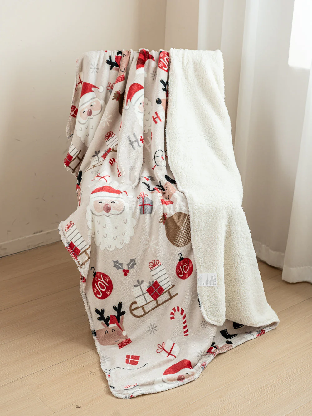 Cozy Claus - Sherpa Blanket - Image 5