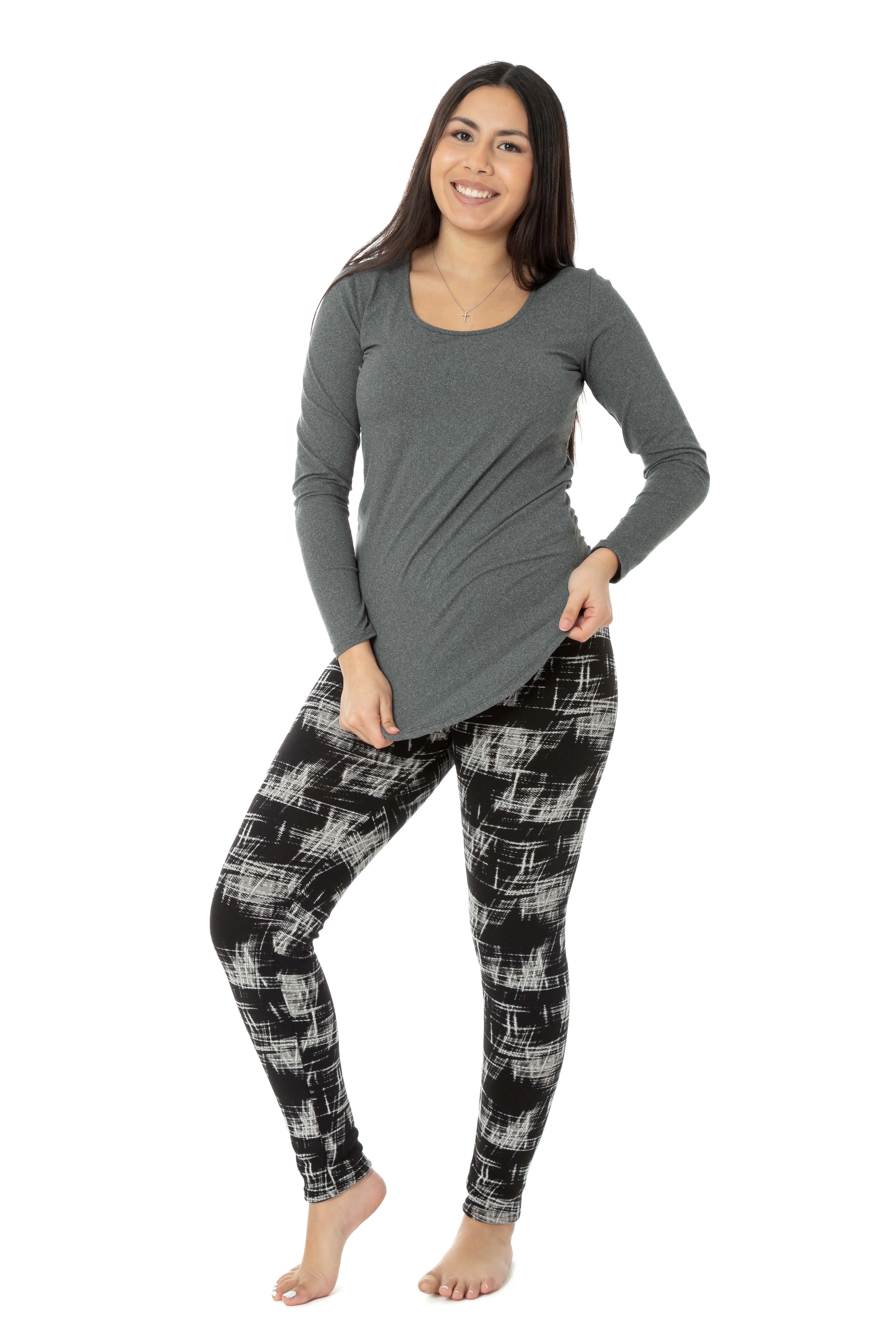 Crosslines - Cozy Lined Leggings - Image 2