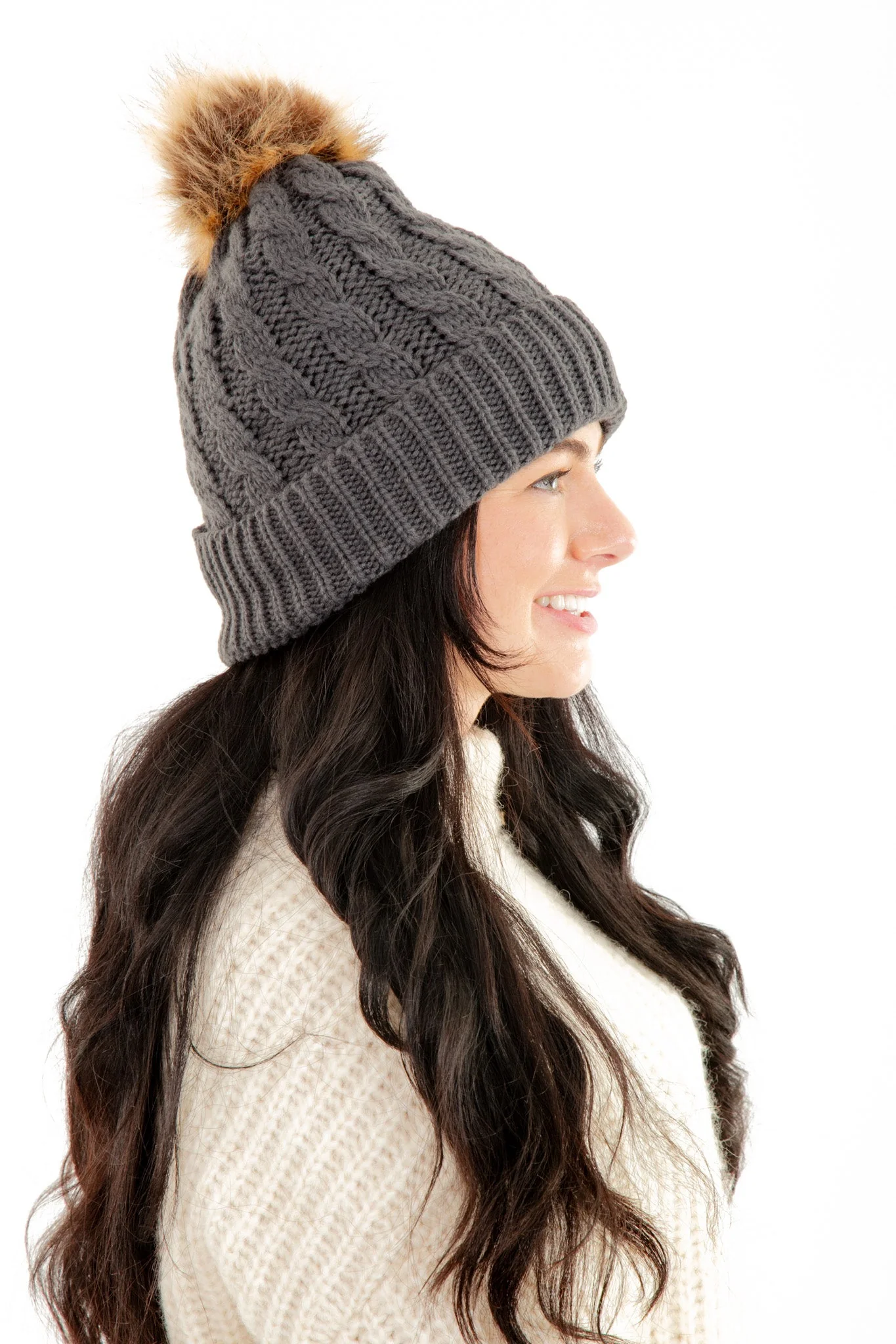 Dark Gray - Cozy Lined Hat - Image 4