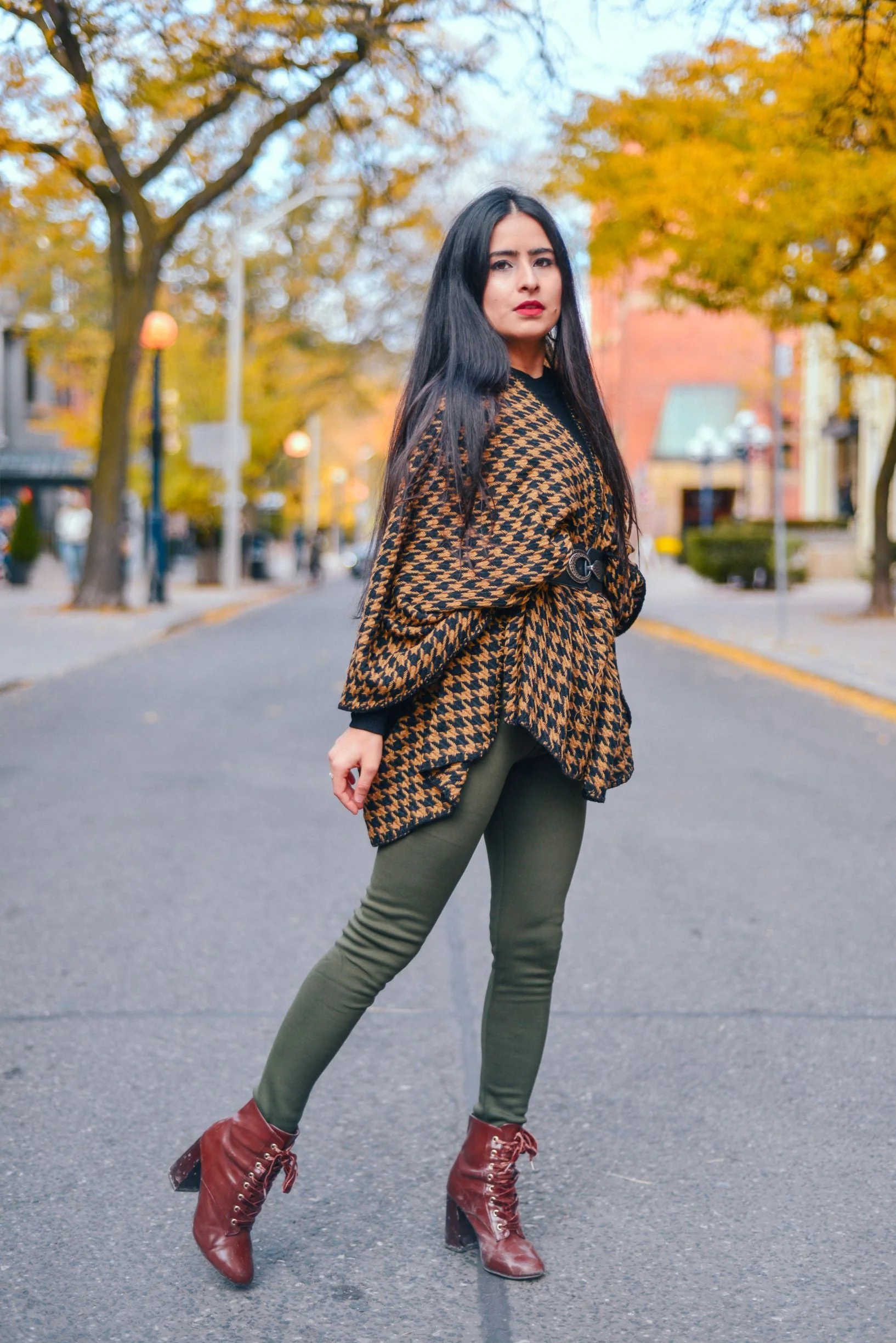 Dark Green - Cozy Lined Leggings - Image 10