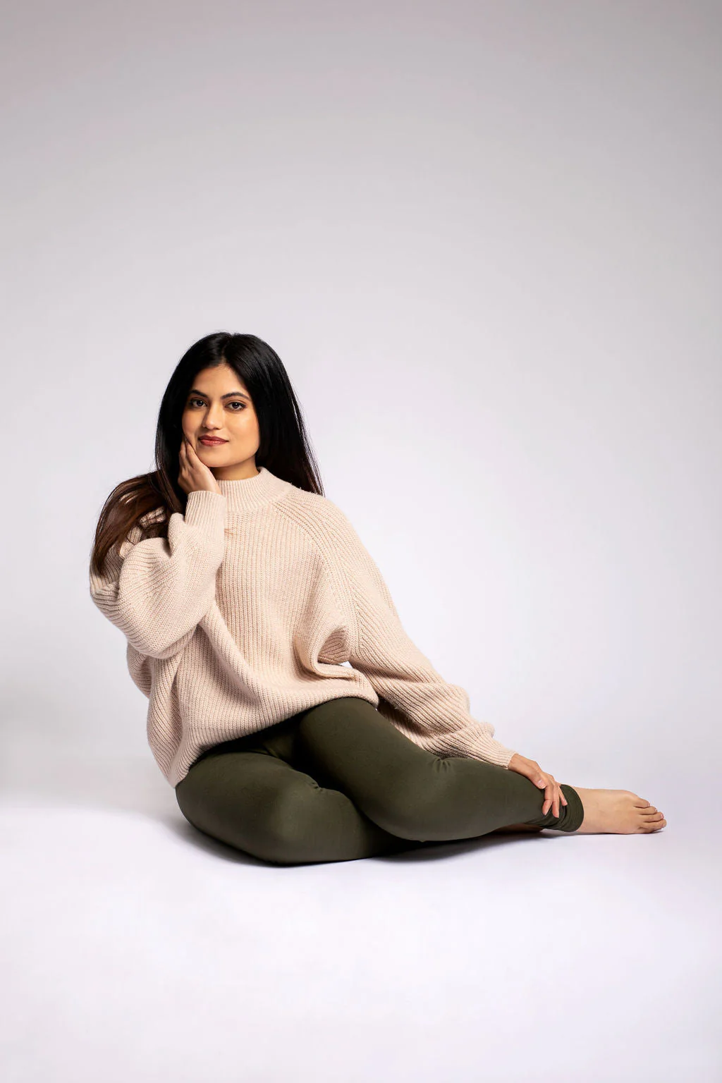 Dark Green - Cozy Lined Leggings - Image 5