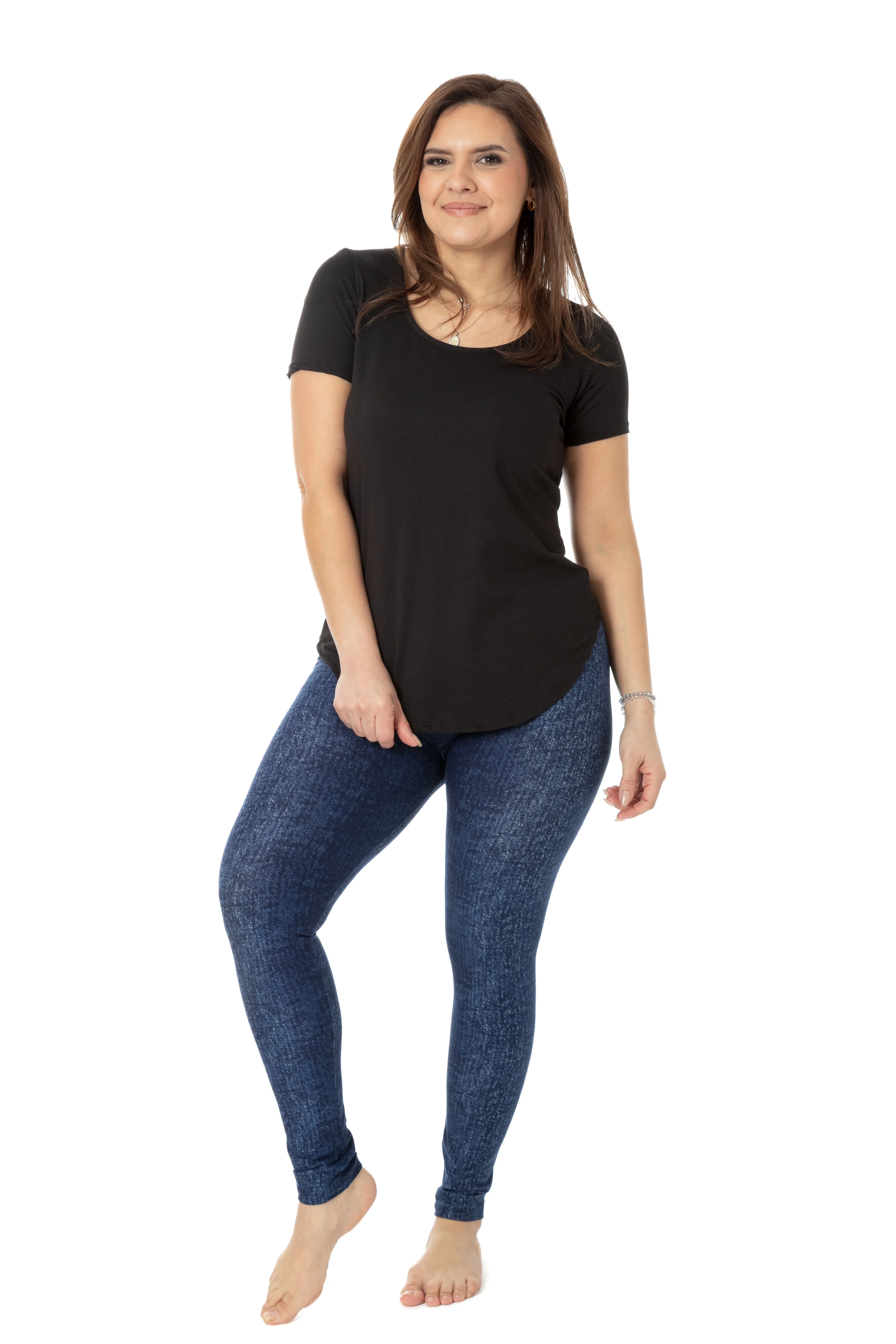 Dyed Denim - All Season Leggings - Image 2