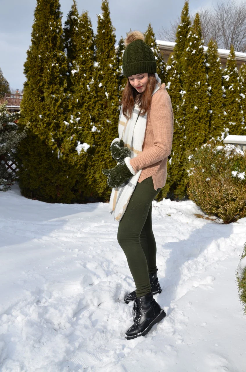 Green - Cozy Lined Mittens - Image 8