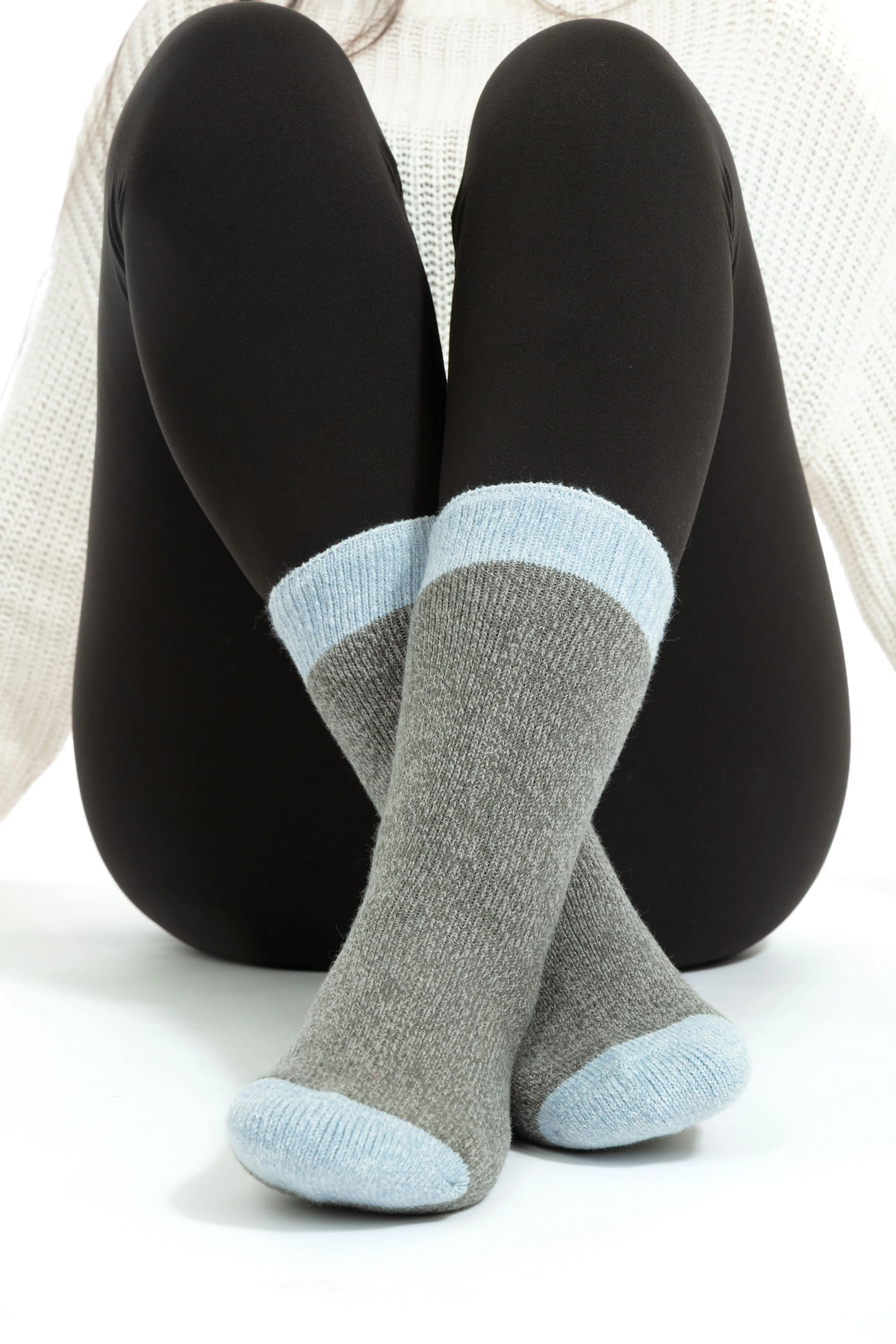 Grey & Blue - Thermal Socks - Image 3