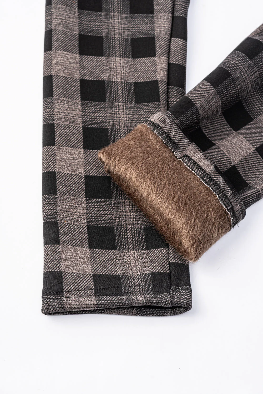 Irish Squares - Cozy Lined Leggings - Image 6
