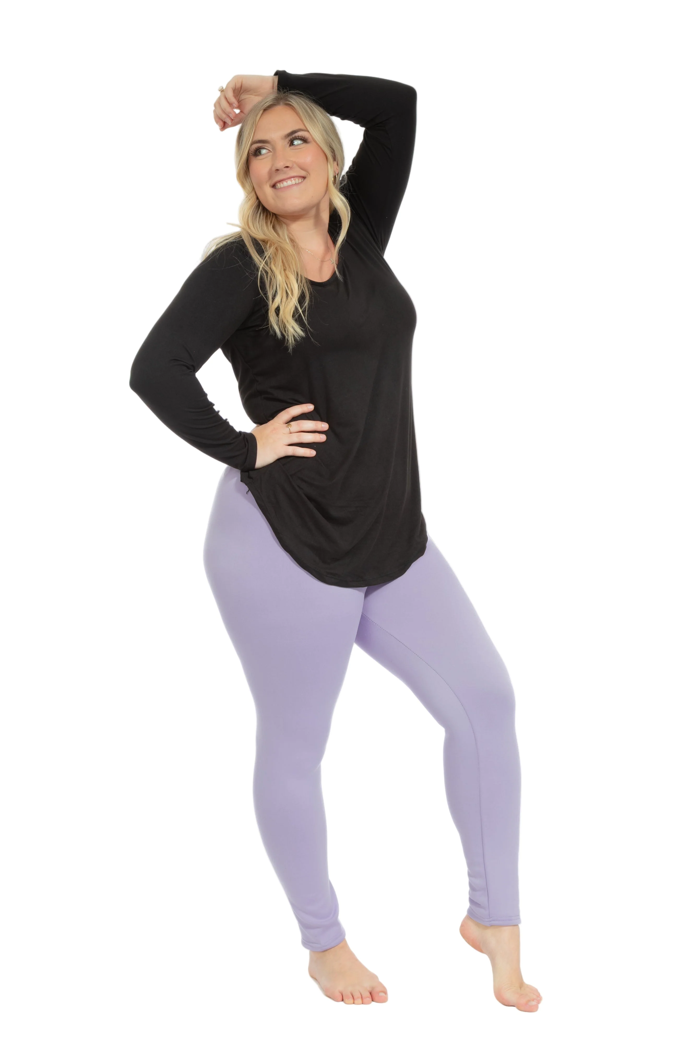 Lavender - Cozy Lined Leggings - Image 6