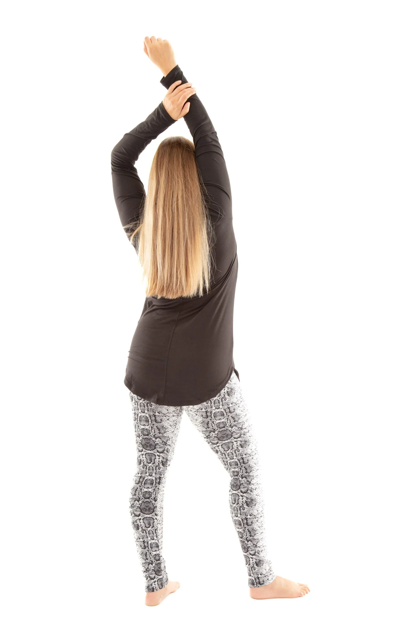 Light Gray Snake - Cozy Lined Leggings - Image 3