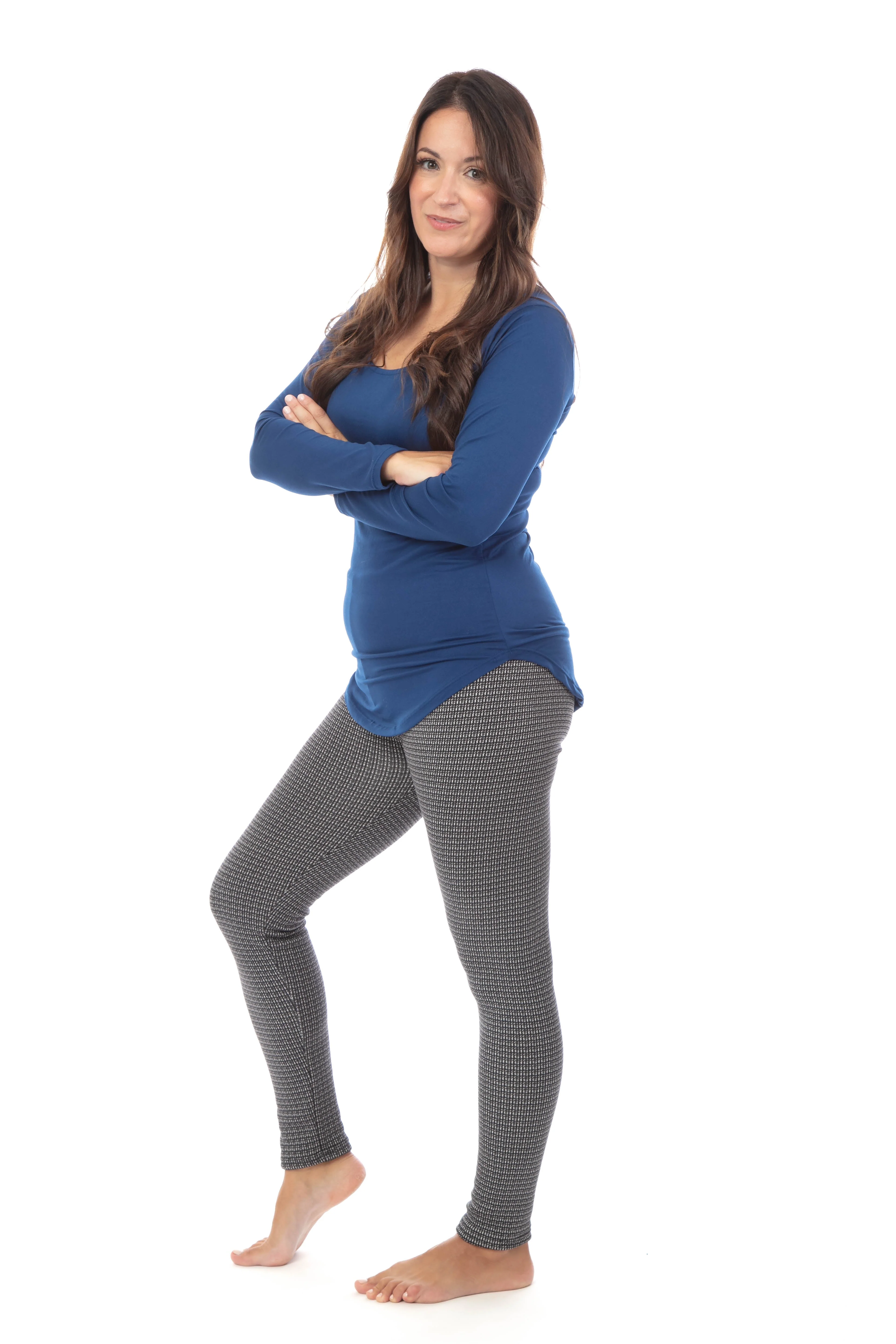 Midnight Check - Cozy Lined Leggings - Image 4