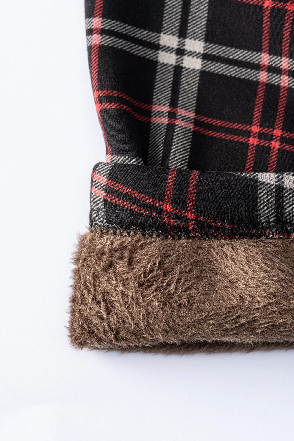 Scottish Red Lines - Cozy Lined Leggings - Image 7