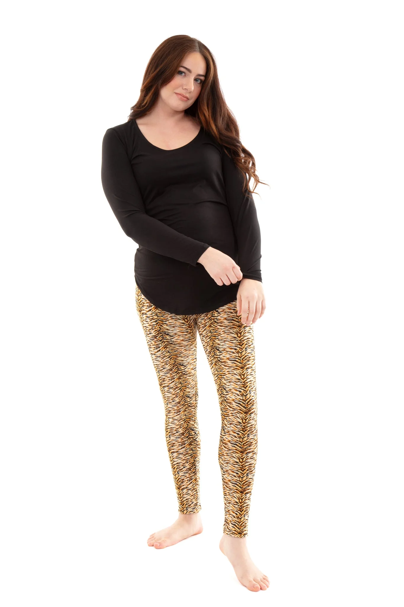 Vintage Tiger - Cozy Lined Leggings - Image 6