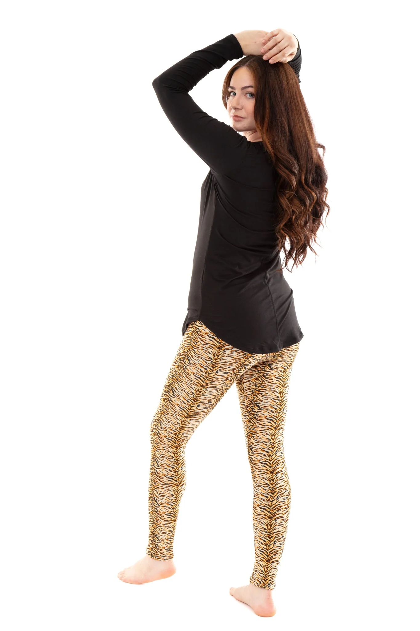 Vintage Tiger - Cozy Lined Leggings - Image 7
